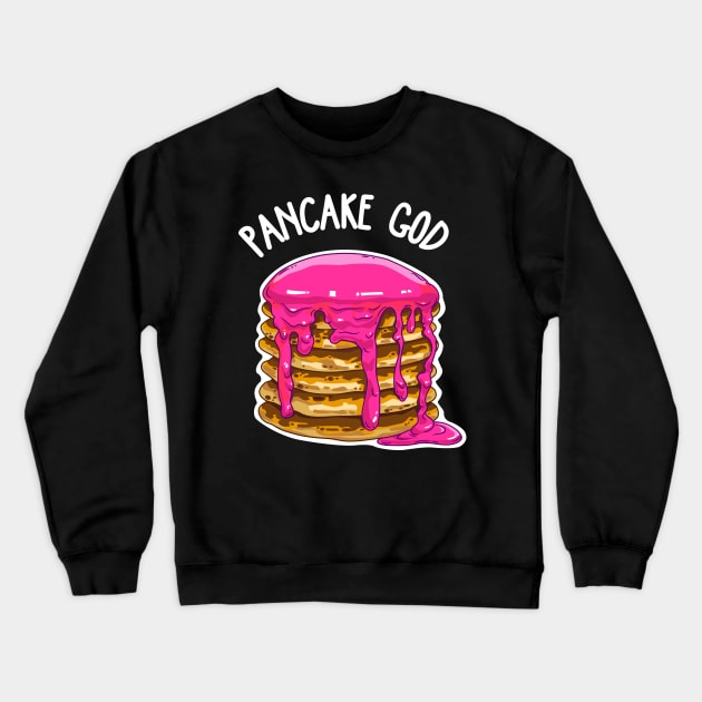 Pancake God Crewneck Sweatshirt by Anydudl